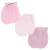 Naturelle 3 Pack Mitts: Pink 0-6M