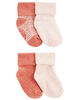 Carter's Four Pack Foldover Chenille Booties Pink Pre