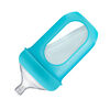 Paquet de 3 biberons avec poche en silicone de Boon Nursh 236 ml - bleu et vert.