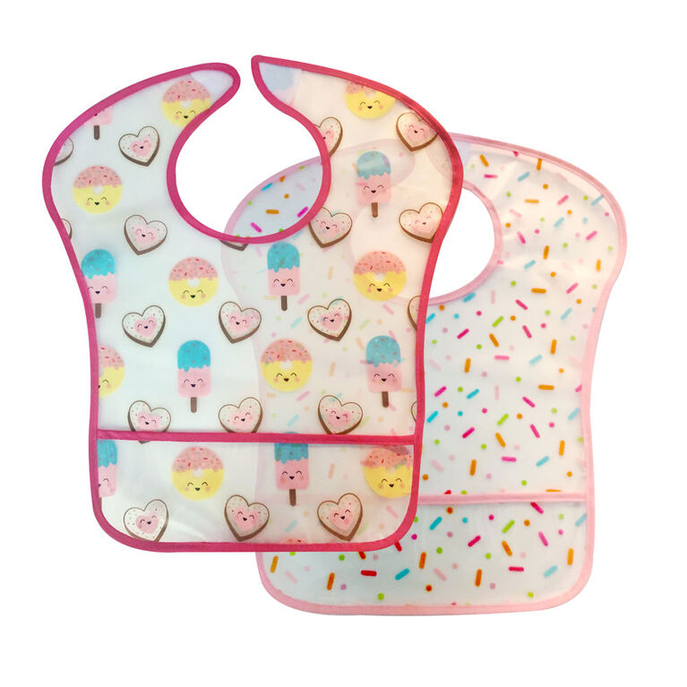Koala Baby 2 Pack EZ Wipe Toddler Bibs