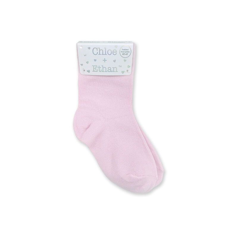 Chloe + Ethan - Toddler Socks, Pink, 4T-5T