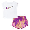 Ensemble T-shirt et Shorts Nike - Rose/Orange - Taille 18 Mois