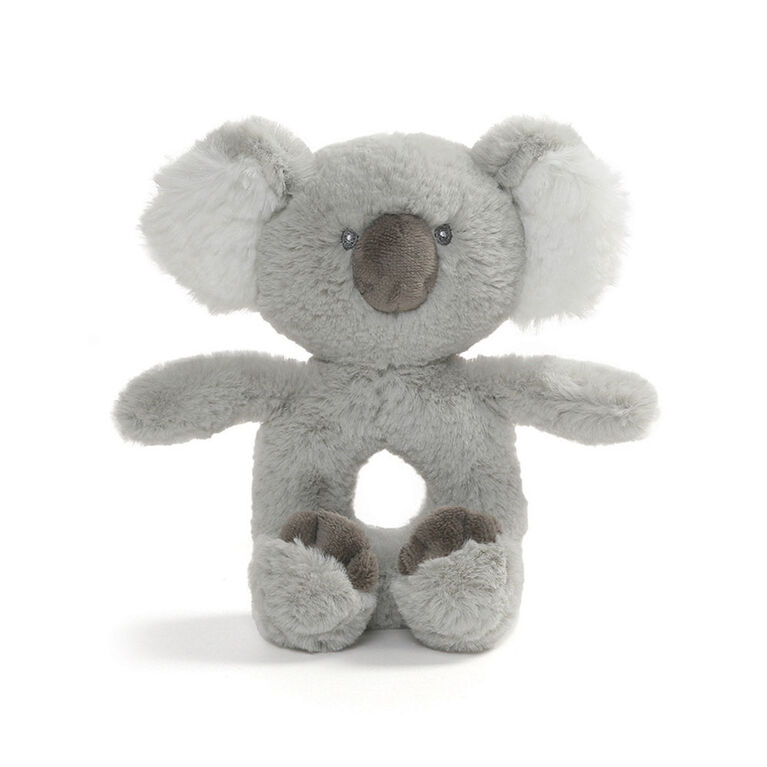 Baby GUND, Hochet en peluche Baby Toothpick Shay le koala, gris, 19,1 cm