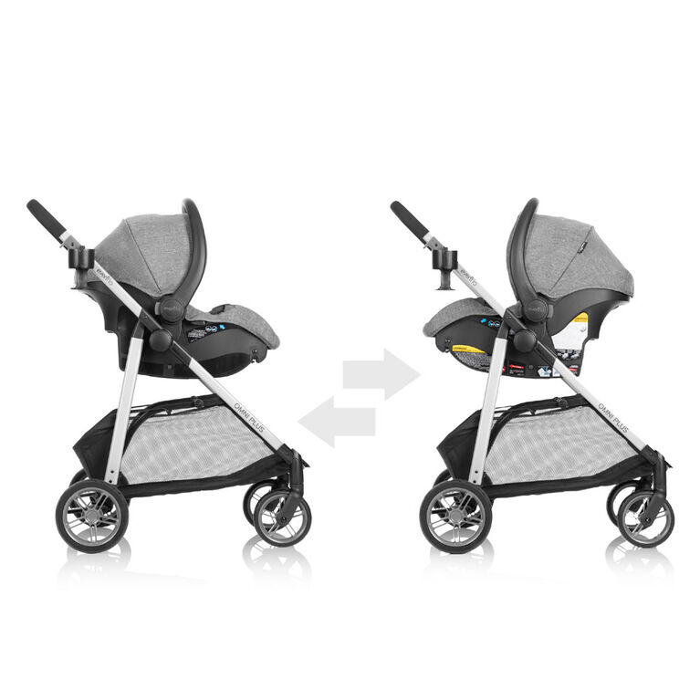 Système de voyage modulaire Evenflo Omni Plus avec siège d'auto pour bébé LiteMax Sport