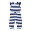 Snugabye Long Romper - Stripe - Navy/White, 6-9 Months