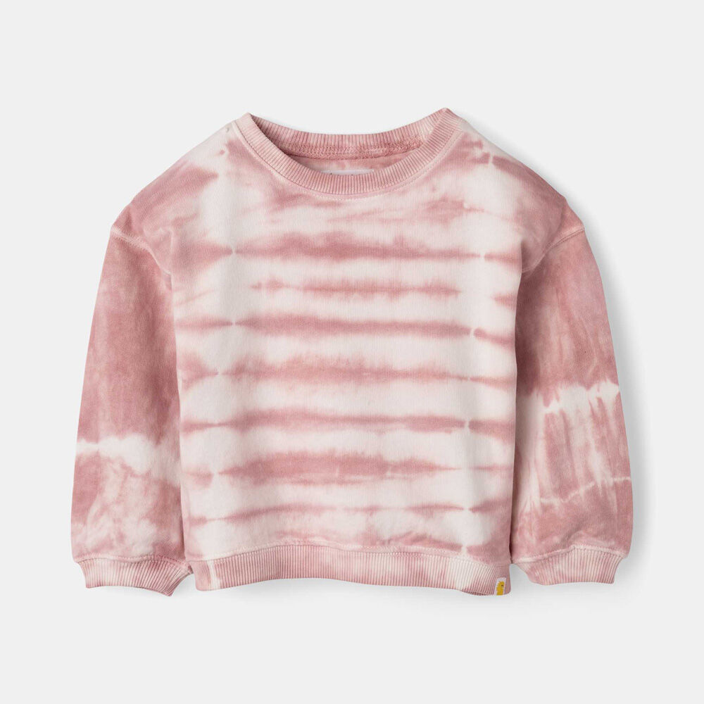 Coral tie dye sweatshirt outlet