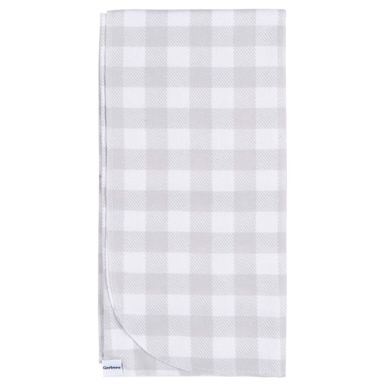 Gerber Childrenswear - Couverture de réception en flanelle - Céleste