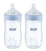 NUK Simply Natural Bottle 9oz with Design 2-Pack