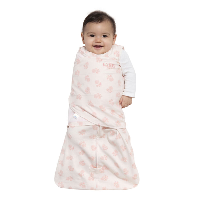 HALO SleepSack Swaddle - Coton - Blush Rose - Nouveau Nee.