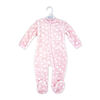 Baby Mode Plush Sleeper: Pink Heart 0-3M