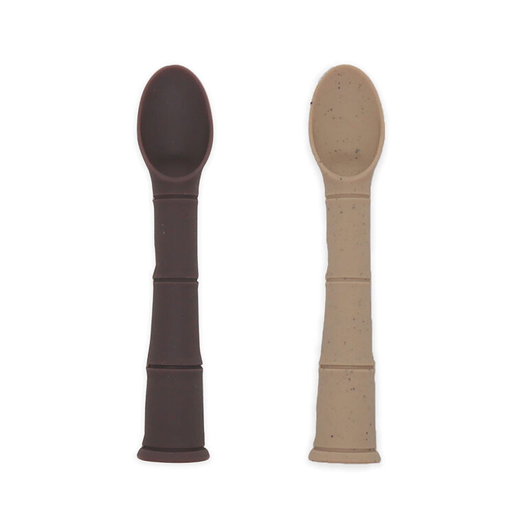 Silipop Silicone spoons Sparrow/Toasted Almond