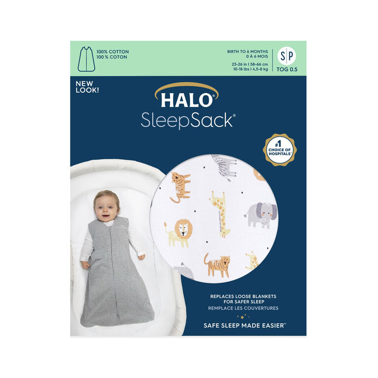 Halo Sleepsack Wearable Blanket - 100% Cotton - Jungle-Large