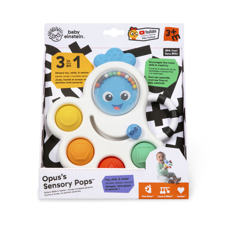 dentition-hochet et jouet d'éveil des sens Opus's Shape Pops