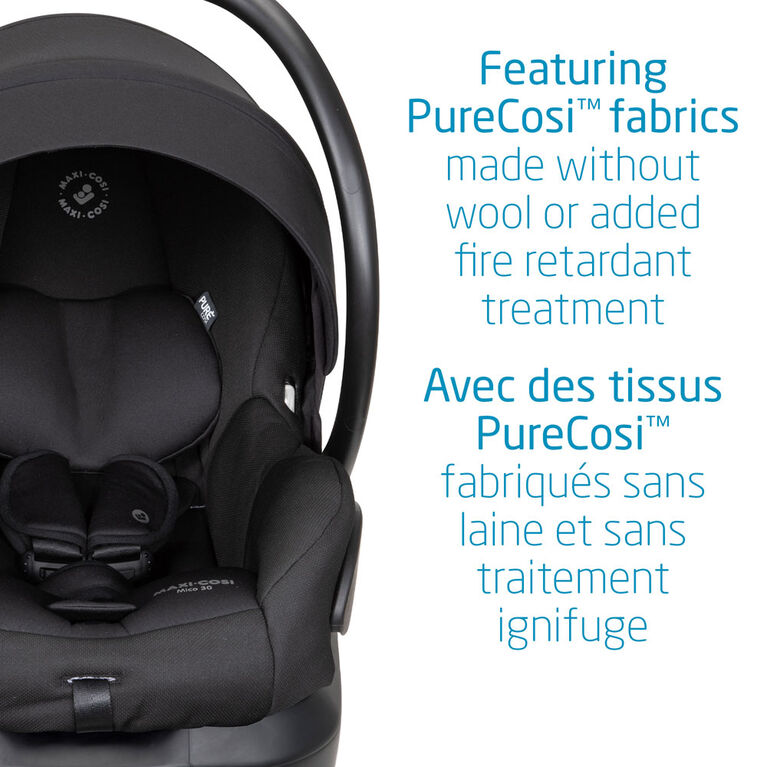 Maxi Cosi Mico 30 Siège d'auto pour bébé - Midnight Black