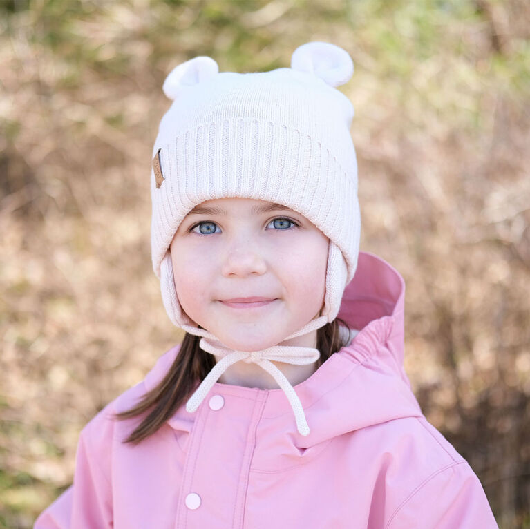 Kids Bear Knit Hats | Light Pink Kids Bear Knit Hats | Light Pink
