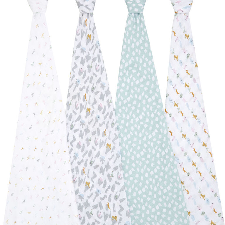 Buy aden + anais Disney Princess Essentials Cotton Muslin Blankets 4 Pack  from Next Canada