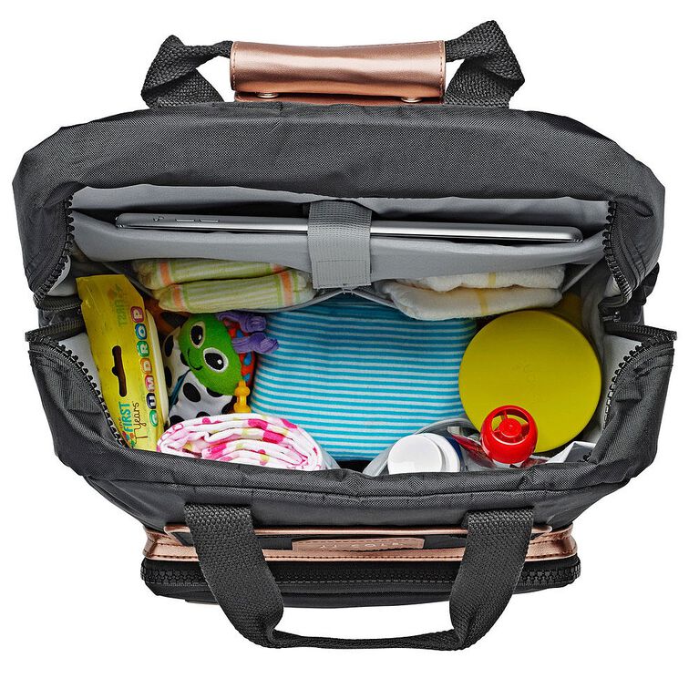 JJ Cole Papago Pack Backpack Diaper Bag - Black and ...