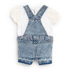 7 For All Mankind 2 Piece Denim Overall Set, White 18M