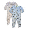 Peanuts 2 Piece Pack Sleeper - Blue/Grey 3-6M