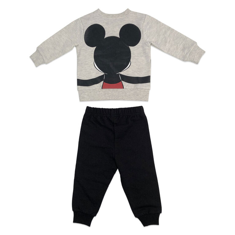 Disney Mickey Mouse Fleece Pant Set Oatmeal 3 Months Babies R