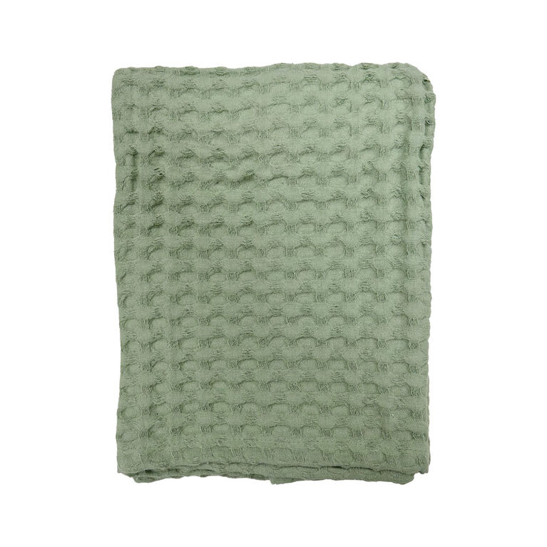 Couverture Tissée Ottoman En Mousseline Koala Baby - Sage