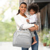 Skip Hop MainFrame Wide Open Diaper Backpack - Cement