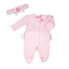 Rock a Bye Bébé costume de sommeil rose ensemble 