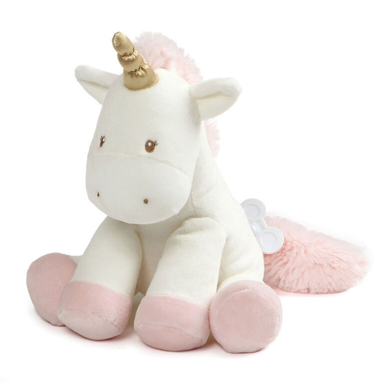 Baby GUND, Peluche Luna Unicorn à remontage jouant une berceuse, 22,9 cm