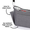 Diono Buggy Buddy XL Universal Stroller Organizer With Cup Holders, Secure Attachment, Zippered Pockets, Safe & Secure, Gray