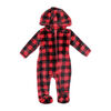 Baby Mode Plush Pram: Red Buffalo Plaid 3M