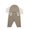 Baby Mode 3 Piece Waffle Pant and Hat Set: Tan Transportation 3M