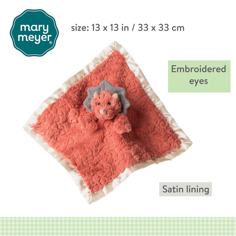 Mary Meyer - Putty Nursery Character Blanket - Dino - 13" x 13"