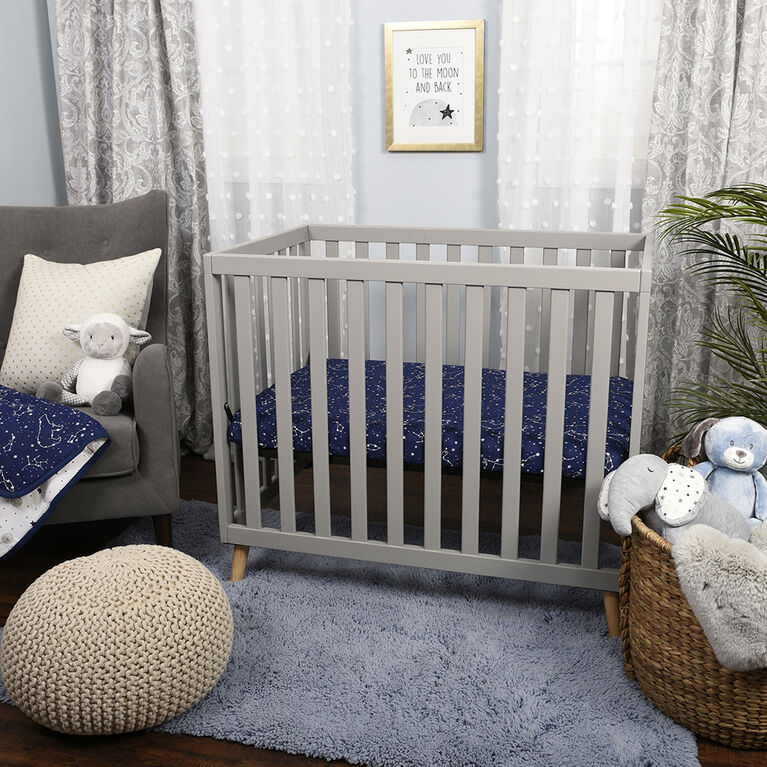 Baby S First By Nemcor 2 Pack Jersey Mini Crib Sheets Starry Night Babies R Us Canada