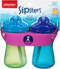 Playtex - Série En tout temps Emballage de 2 verre de 9 oz avec paille - bleu, styles peuvent varié.
