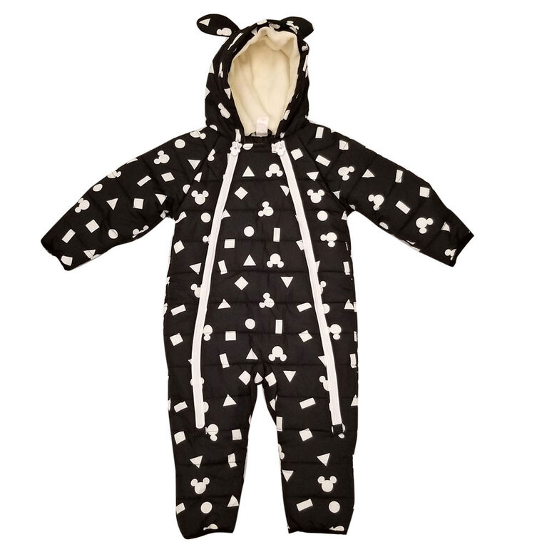 Baby Boy Mickey Mouse Puffer Snowsuit 12 Months