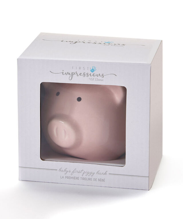Pink Ceramic Piggy Bank Small