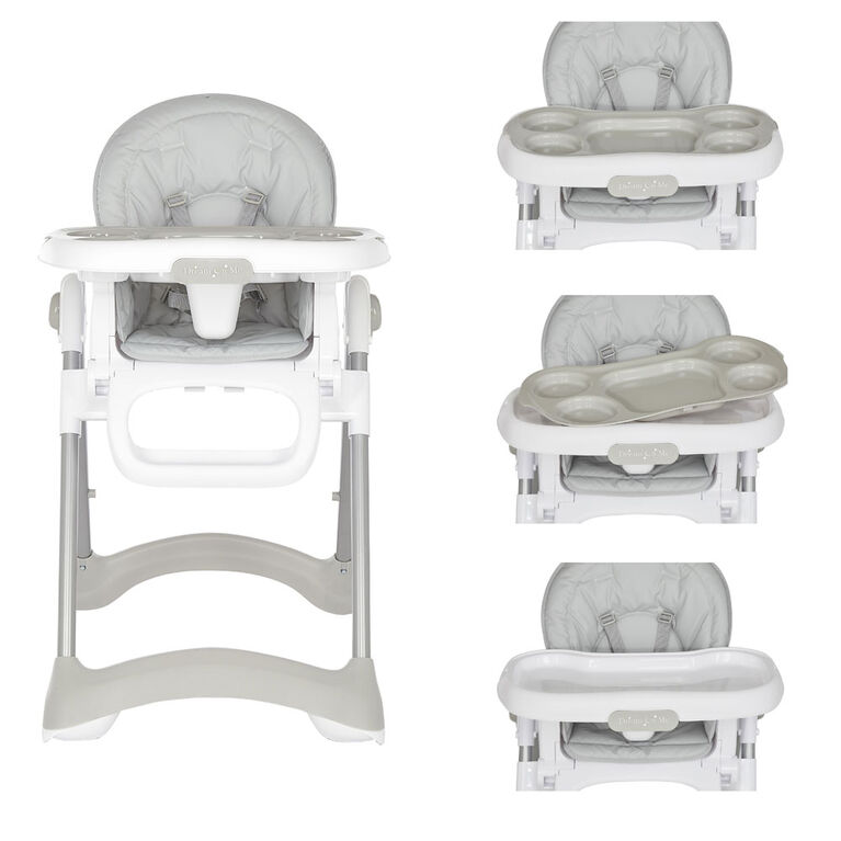 Solid Times Lightweight Portable Highchair-Grey