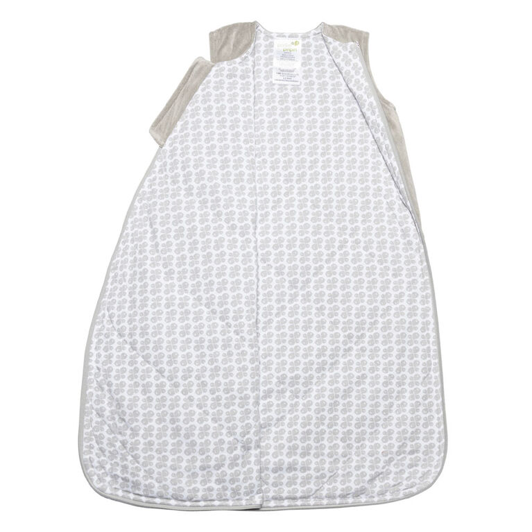 Perlimpinpin- Sac de nuit en Velour-TAUPE (2,5 TOG) - 6-18 mois