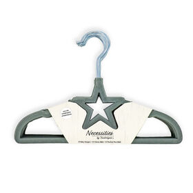 Necessities By Tendertyme Grey Star Hanger: Set of 10