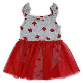 Robe Tutu Fête du Canada - Mélange Gris