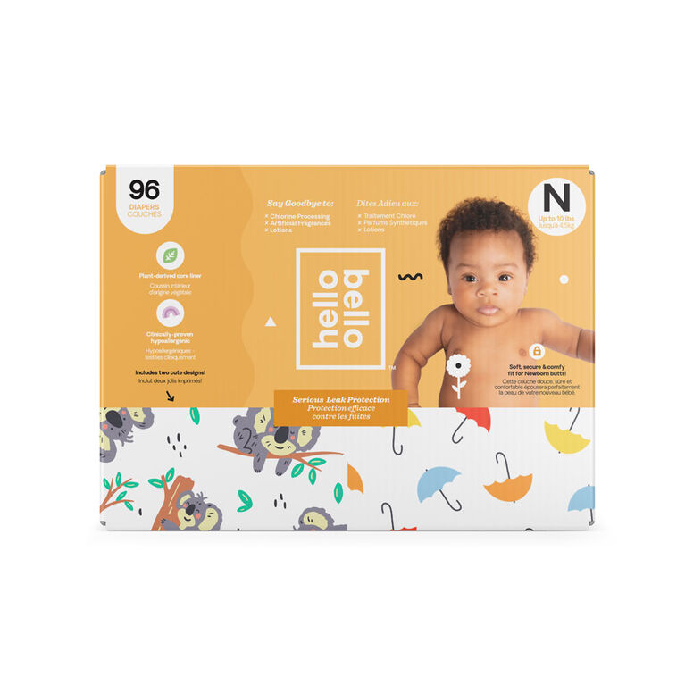 Hello Bello Club Diapers Nb Koalas/Umbrellas