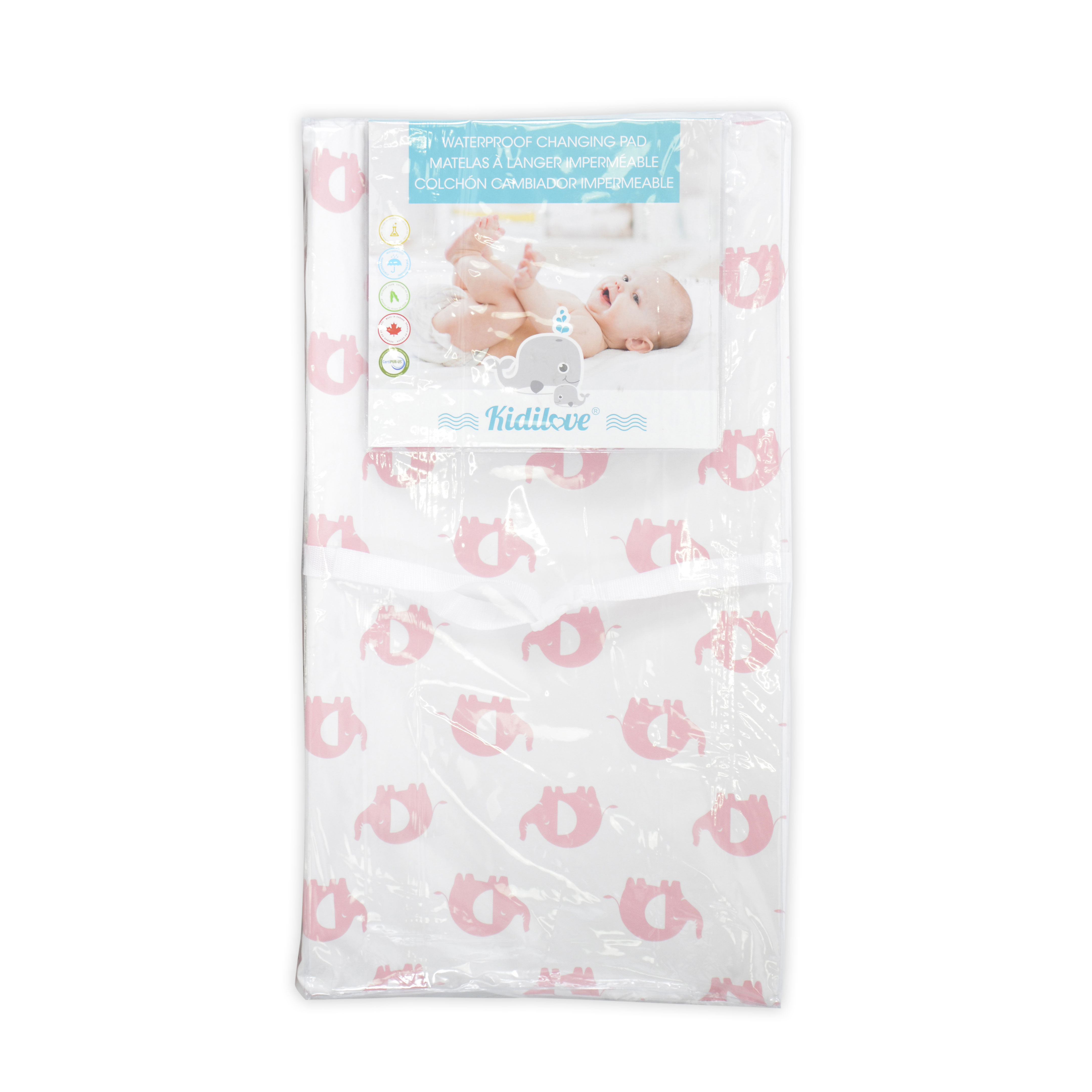 KidiComfort Change Pad Pink Elephant
