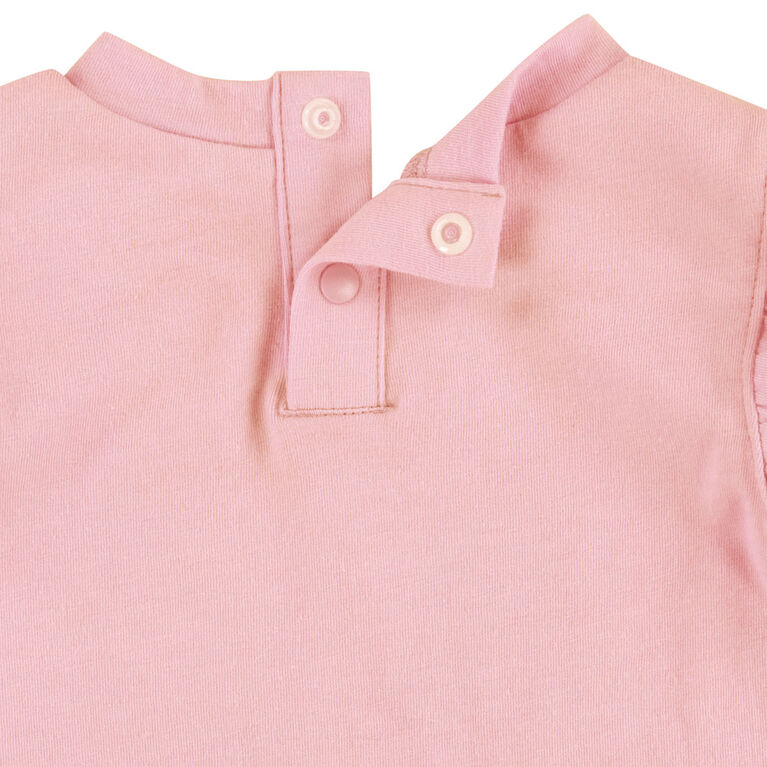 Levi's Heart Romper and Booties Set - Quartz Pink