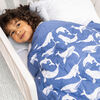 Aden + Anais Toddler-Bed Weighted Blanket - Whale Watching