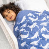 Aden + Anais Toddler-Bed Weighted Blanket - Whale Watching