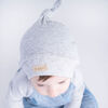 Juddlies - Breathe EZE Newborn Hat - Pale Grey Fleck
