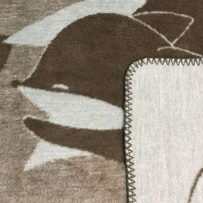 Couverture Jacquard Renard Koala Baby - Taupe/Gris