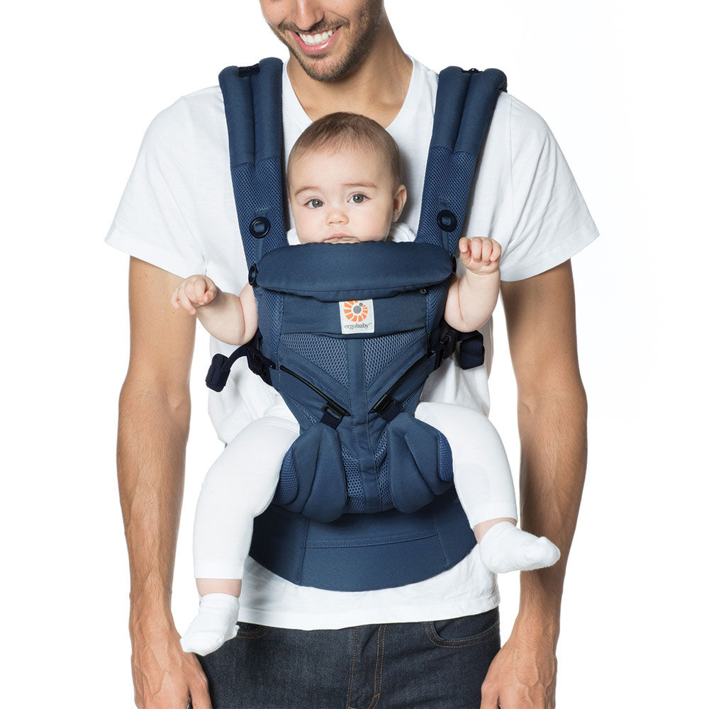 Ergobaby Omni 360 Cool Air Mesh All in One Ergonomic Baby Carrier Midnight Blue