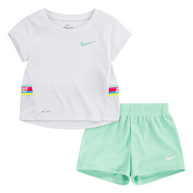Nike T-shirt and Short Set - Green