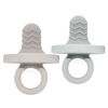 Kushies - Siliteethe Teether 2pk Sand/Daydream Gry